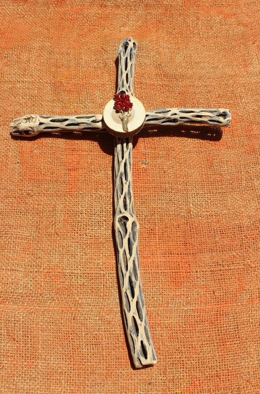 scrap metal crucifix
